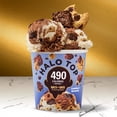 thumbnail image 6 of Halo Top Cookies & Chocolate Brownies Light Ice Cream, Lower Calorie Frozen Dessert Pint, 16 fl oz, 6 of 17