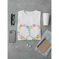 thumbnail image 3 of Peace Cats And Love Heart Paws Symbol Men White T-Shirt, Male Small, 3 of 4