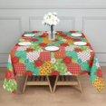 thumbnail image 3 of Pioneer Flower Floral Print Pattern Square Tablecloth, Waterproof Wipeable Spillproof Washable Table Cover for Home Kitchen Party Decor, 42"x42", 3 of 6