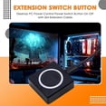 thumbnail image 3 of PC Power Button Desktop Power Switch PC External Start Power on/Off Button Magnetic Self-Reset Button Metal Shell RGB, 3 of 5