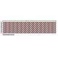 thumbnail image 3 of Ambesonne Herringbone Fabric by the Yard Upholstery, Checkered Optical Image, 5 Yards, Beige Coral, 3 of 5