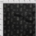 thumbnail image 3 of oneOone Georgette Viscose Black Fabric Abstracts Dress Material Fabric Print Fabric By The Yard 42 Inch Wide, 3 of 6