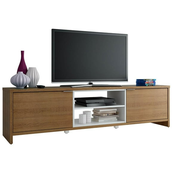 Mueble Mesa Para Tv Rack Madesa Hasta 75'' Marrón/Blanco Madesa Metz