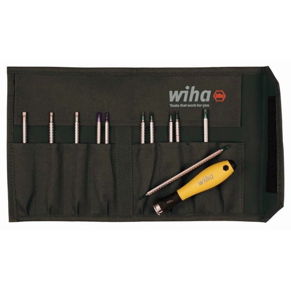 Wiha 26985 12 Piece ESD Safe Drive-Loc IV Pouch Set