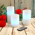thumbnail image 5 of LumaBase Battery Operated Multifunction Wax LED Candles - Set of 3 (Square), 5 of 11