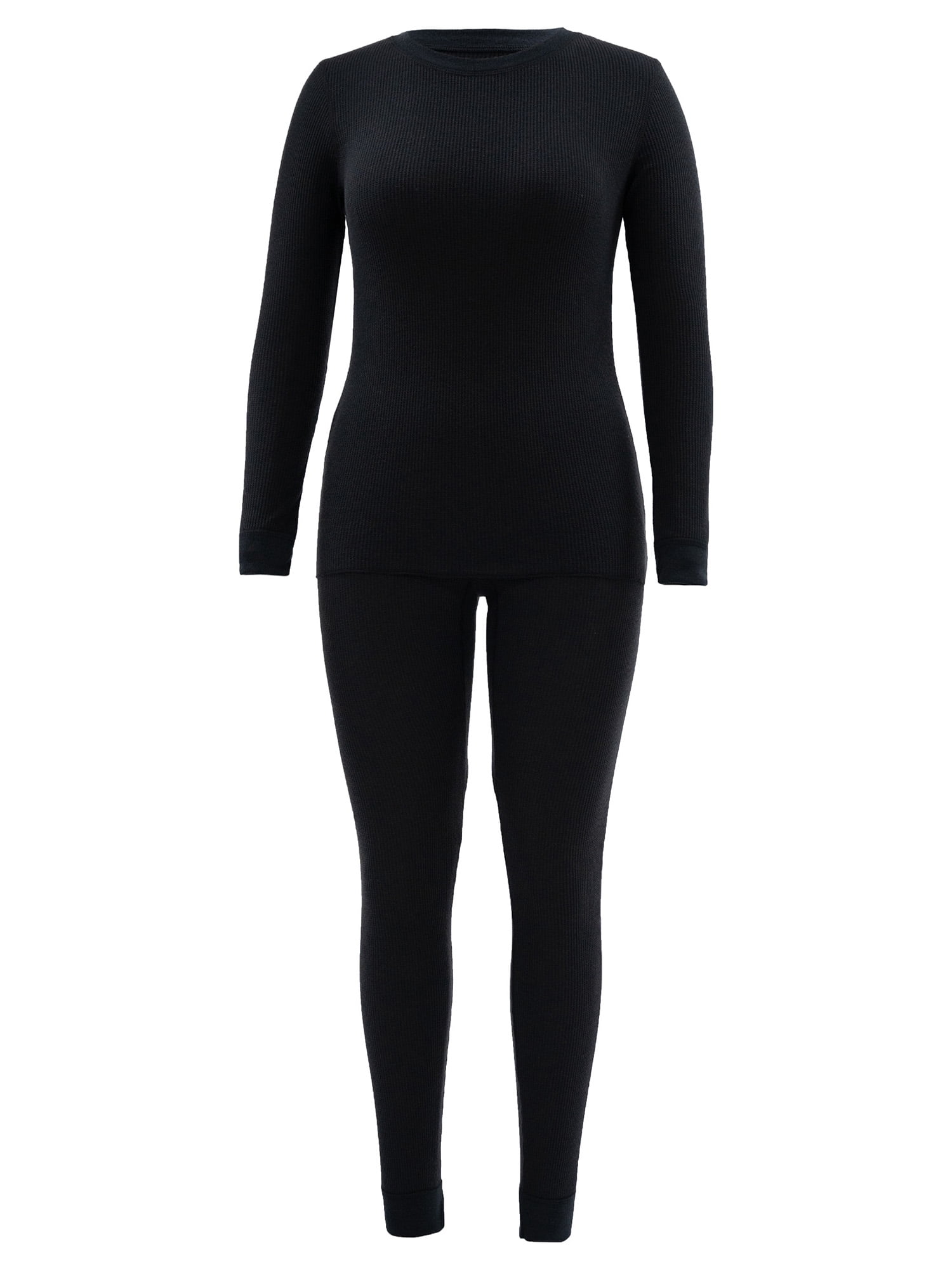 Fruit of the Loom Women's and Women's Plus Eversoft Waffle Top and Bottom Thermal Set