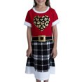 thumbnail image 3 of Jolly Sweaters Girls Christmas Novelty Sweater Dress, Sizes 4-16, 3 of 5