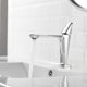 thumbnail image 1 of XWSHYW Grifo Manija de Grifo de Baño Grifo de Lavabo de Baño Grifos de Lavabo de Tocador de Baño con Orificio para Líneas de Suministro de Grifo, 1 of 6