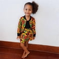 thumbnail image 5 of Mercatoo Size 8 Girls Outfits Toddler Girl African Zip Up Coat Skirt 2 Set for 1 to 5 Years Kids Outfit, 5 of 8
