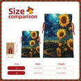 thumbnail image 3 of Naloa Vintage Starry Sky Sunflower Drawstring Christmas Bags, 3D Xmas Gift Bags, Christmas Wrapping Bags, Xmas Goodie Bags, Treat Pouch Bags, Party Favor Bags-Medium, 3 of 9