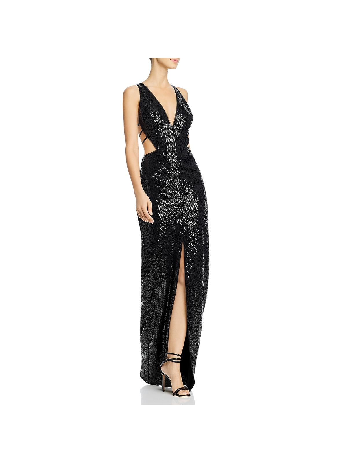 aidan by aidan mattox metallic knit mermaid dress