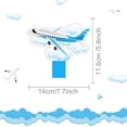 thumbnail image 4 of 2 Set 3-Tier Blue Airplane Cardboard Cupcake Stand Party Decorations Cupcake Stand Dessert Holder Stand for Kids Boys Bbay Shower Birthday Party Supplies, 4 of 4