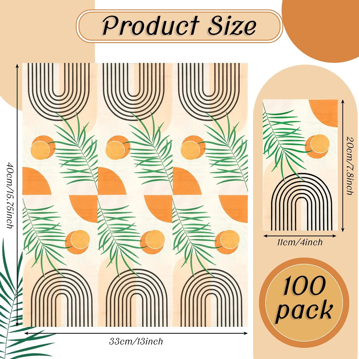 100 Pack Floral Napkins Disposable Paper Hand Towels 2 Ply Decorative Dinner Guest Towels Flower Cocktail Napkins for Bathroom Toilet Powder Room Wedding Bridal Shower Birthday (Floral)