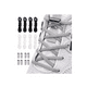 thumbnail image 1 of Agujetas Sin Nudo Elásticas Hebilla Metal 4 Pares 2 Black+2White, 1 of 2