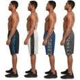 thumbnail image 3 of Zupo 4 Pack: Men's Active Performance Quick-Dry Athletic Basketball Workout Gym Knit Shorts with Pockets X-Large, Set F, 3 of 7