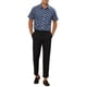 thumbnail image 2 of Camisas de vestir INSPIRE CHIC para hombres, ajuste slim, con puntos de polka, botones, de manga corta, camisetas cortas, M azul, 2 of 5