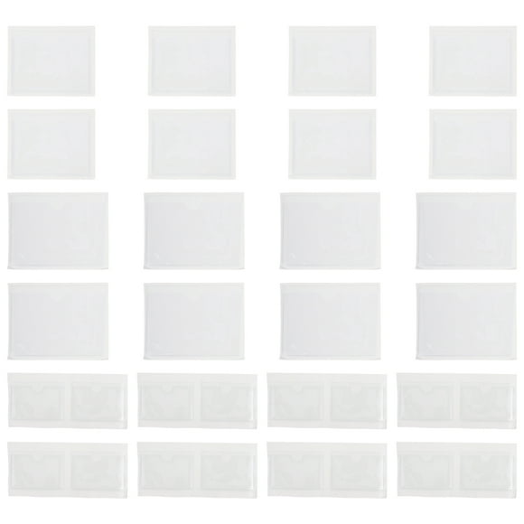 24pcs Adhesive Pockets Index Card Pockets Self Adhesive Label Card Holder