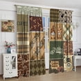 thumbnail image 4 of Vintage Coffee Curtains, Geometry Minimalist Decor, Cute Gnome, Abstract Bean Cup Morden Blackout Treatment for Bedroom & Living Room, 42x54 Inch, 4 of 6