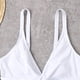 thumbnail image 3 of Traje de baño de mujer Bloque de color con cuello en V Conjuntos de bikini con hombros descubiertos Correas ajustables FLhrweasw Para estrenar, 3 of 8