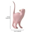 thumbnail image 4 of Elegant Resin Cat Figurine Sculpture Modern Desktop Decoration Unique Home Bookshelf Ornament for Cat Lovers, 4 of 8