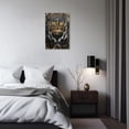 thumbnail image 2 of ZHONGYUTONG Crown Canvas Wall Art King Queen Pictures Golden and Black Painting African American Poster for Bedroom Decor Framed (28.00" x 42.00"), 2 of 5