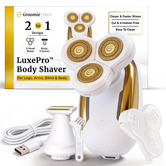 Afeitadora corporal eléctrica Groomie Hers LuxePro para mujer