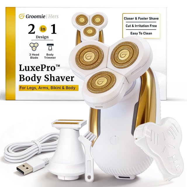 Afeitadora corporal eléctrica Groomie Hers LuxePro para mujer