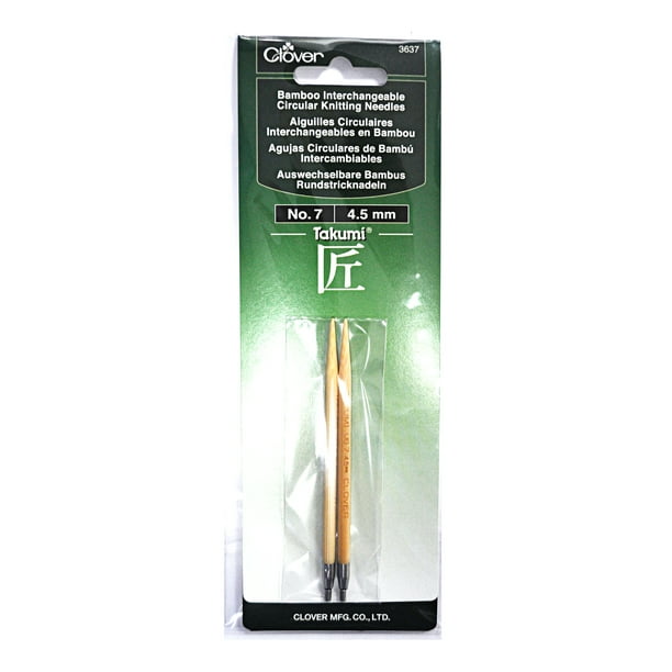 Clover Takumi Bamboo Interchangeable Circular Knitting Needles No 7