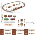 thumbnail image 3 of Juego de vías de tren, juego de vías de tren, juego de tren retro clásico y con sonido para 190 PCS, 3 of 7
