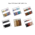 thumbnail image 4 of Guardurnaity Paquete de 50 bandas elásticas para el cabello para mujer, moda portátil, cola de caballo reutilizable, regalos para esposa, bandas para vestir Accesorio para el cabello Café Ligero Guardurnaity AP011836-05B, 4 of 6