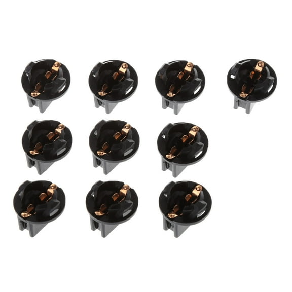 10Pcs T10 Car Light Socket Twist Lock Wedge Instrument Panel Light Bulb Base