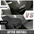 thumbnail image 6 of Auto Universal Center Console Armrest Cushion Soft Pad Arm Rest Cover Support Carbon Fiber Pattern Black, 6 of 6