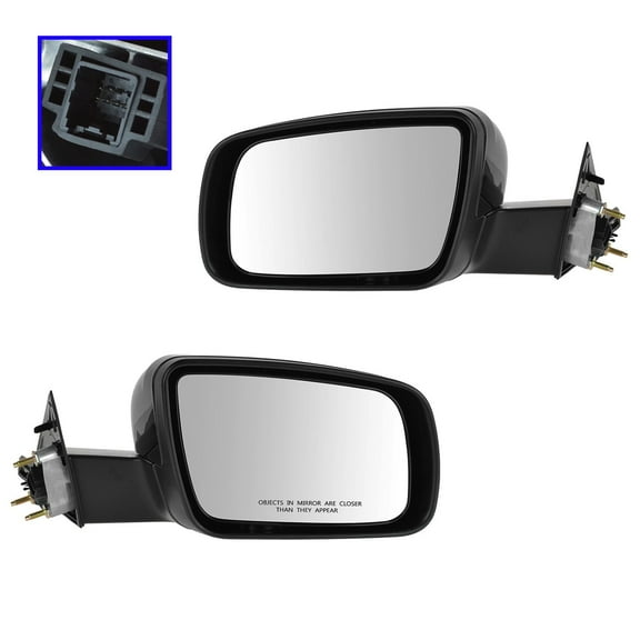 TRQ Mirror Power Heated Puddle Light LH RH Pair for 05-07 Five Hundred Montego MRA04205