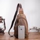 thumbnail image 5 of FloreceBien Al aire libre Casual Viajes Senderismo Té Crossbody Pecho Sling Bag Mochila Hombres Cuero, 5 of 5