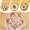 thumbnail image 3 of 50 pc 400 Pcs Wooden Linking Rings 15mm Unfinished Round Wooden Charm Donut Circle Linking Rings Pendant Blank Wooden Loop for Earring Jewelry DIY Craft Making, 3 of 9