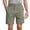 Green, variant on Solid Color Men's Cozy Shorts Comfortable Stylish Casual Wear For Everyday Activities Relaxed Fit With Zipper Detail High Elasticity For Summer Fall With T Shirts Bottoms