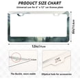 thumbnail image 3 of GZHJMY 2 Pcs License Plate Frame Mountain Forests License Plate Cover Universal Aluminum US Car Tag Frame with 2 Holes and Screws for Front & Back License Plate Decorative, 3 of 7