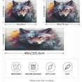 thumbnail image 4 of Coolnut Wolf Satin Pillowcase for Hair and Skin Silk Pillowcase Soft Breathable Sleeping Pillow Covers Smooth Cooling Pillowcase with Envelope Closure Size Standard 20x30 in Home Decor Gifts, 4 of 7