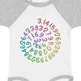 thumbnail image 4 of Inktastic Pi Day Pi Numerals in Rainbow Spiral Boys or Girls Baby Bodysuit, 4 of 5