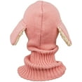 thumbnail image 3 of GRNSHTS Toddler Baby Girls Boys Winter Hat with Scarf Earflap Hood Skull Caps Age for 6 Months to 3 Years Olds (Pink), 3 of 7