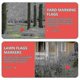thumbnail image 3 of 8pcs Lawn Mark Flags Construction Marker Triangle Flags Site Construction Flags, 3 of 3