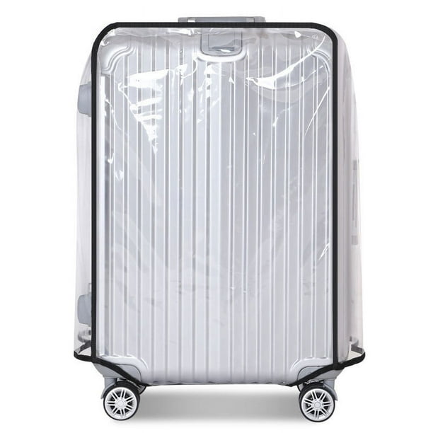 Estuche para equipaje transparente resistente al desgaste engrosado, estuche para maleta con ruedas translúcido impermeable y a prueba de polvo, funda protectora de PVC