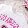thumbnail image 3 of WOYY Big Girl Summer Outfits Los Angeles Print T-Shirt Pleated Skirt Set, Sizes 9-10Y, 3 of 3