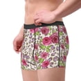 thumbnail image 2 of Vsdgher Rose Mix Leopard 4 Pattern Men's Boxer Brief Underwear,Soft Funny Underwear for Men-X-Large, 2 of 5