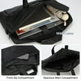 thumbnail image 3 of Uxcell 15 Inch Laptop Briefcase Bag with Adjustable Shoulder Strap, Black, 3 of 7