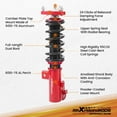 thumbnail image 5 of maXpeedingrods Coilovers for Honda Civic 2012-2015, 24 Levels Damper Adjustable Coilovers Suspension Kit, Height Adjustable Struts, Lowering Kit, Red, 5 of 10