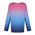 thumbnail image 5 of Endives Womens Long Sleeve Shirts V Neck Womens Tops Basic Tops Loose Fit Blouse Shirt, 5 of 5