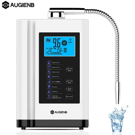 Water Ionizer Purifier Machine, 7 Water Settings Alkaline Acid Machine PH 3.5-10.5 / Up to -500mV ORP / 6000 Liters Per Filter / Auto Cleaning / Touch