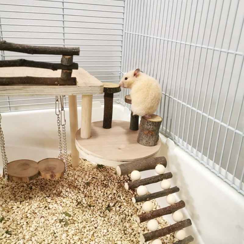 Small Ladder Toy Hamster Platform Funny Entertainment Toy for Chinchillas
