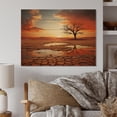 thumbnail image 2 of Designart "Scenic horizon Desert Mirage III" Landscapes Print on Natural Pine Wood, 2 of 5